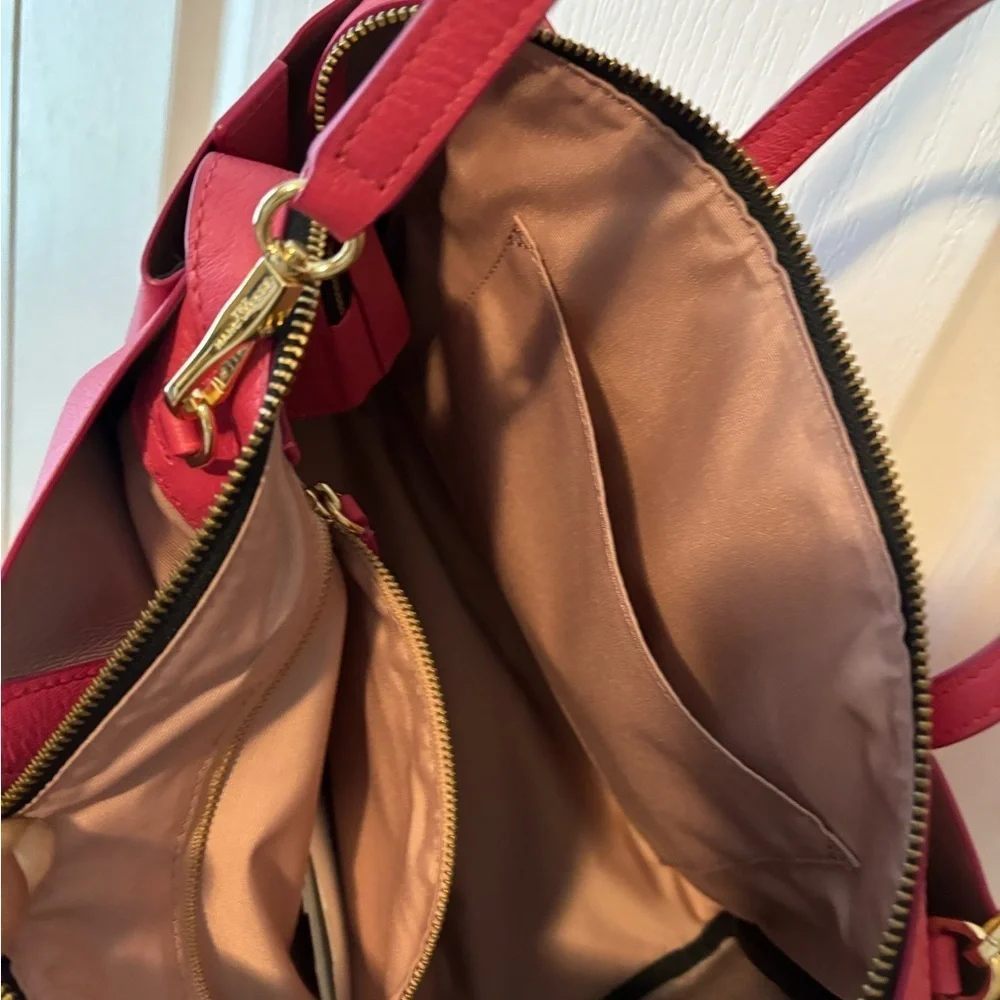 Marc Jacobs Vibrant Pink Leather Tote